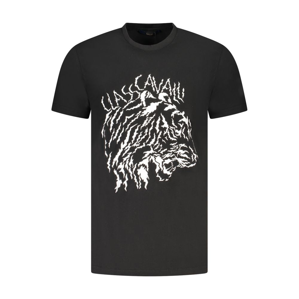 T-shirt Cavalli Class en coton noir pour homme