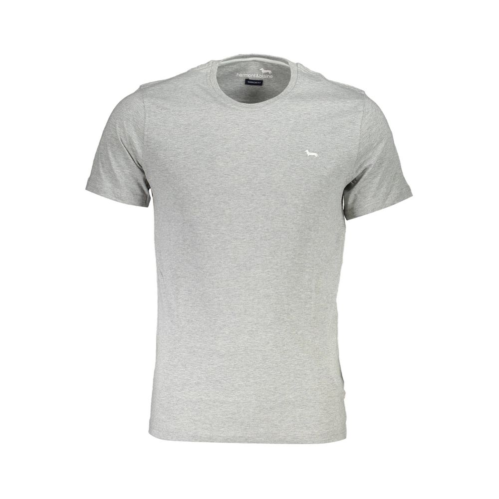 T-shirt homme en coton marron Harmont &amp; Blaine