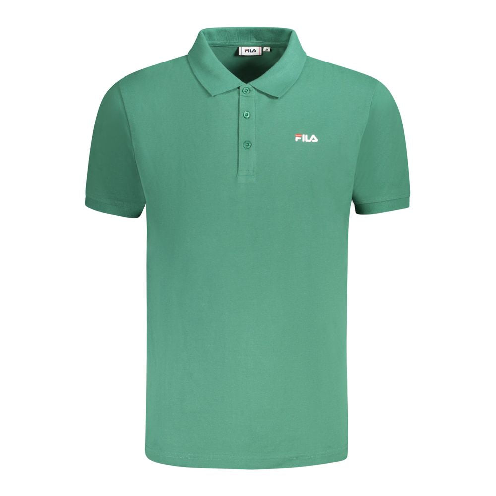 Polo Fila en coton vert pour homme