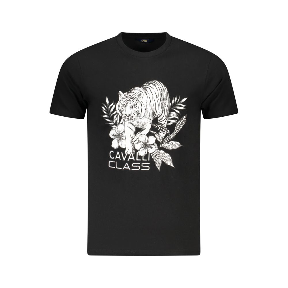 T-shirt Cavalli Class en coton noir pour homme