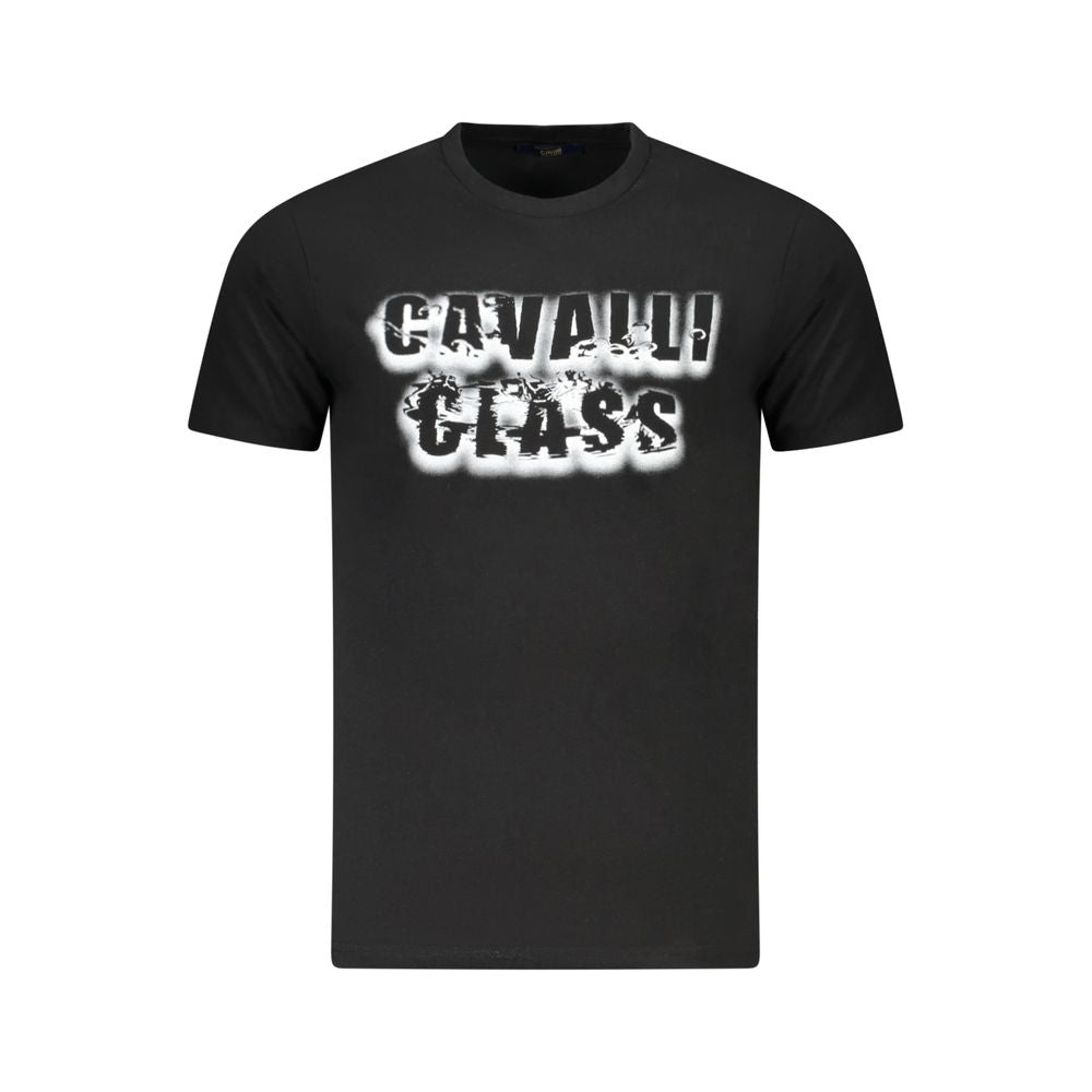 T-shirt Cavalli Class en coton noir pour homme