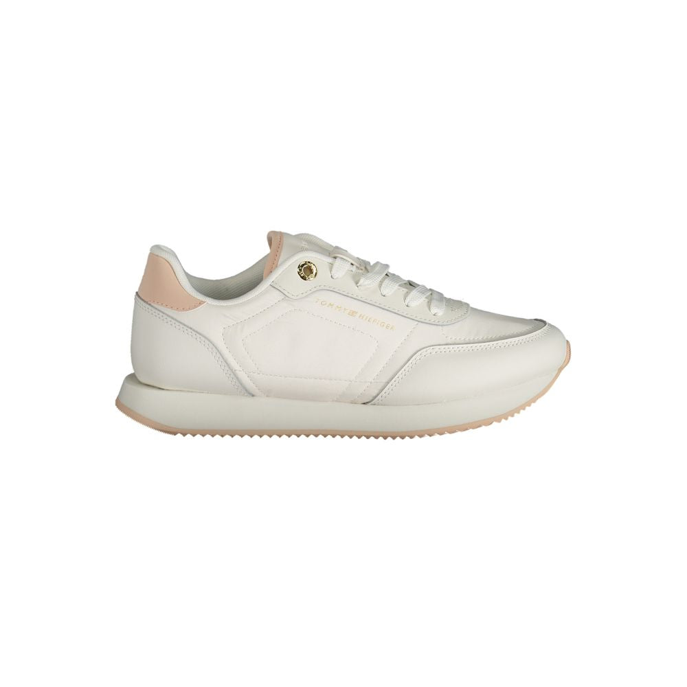 Baskets blanches en polyester Tommy Hilfiger