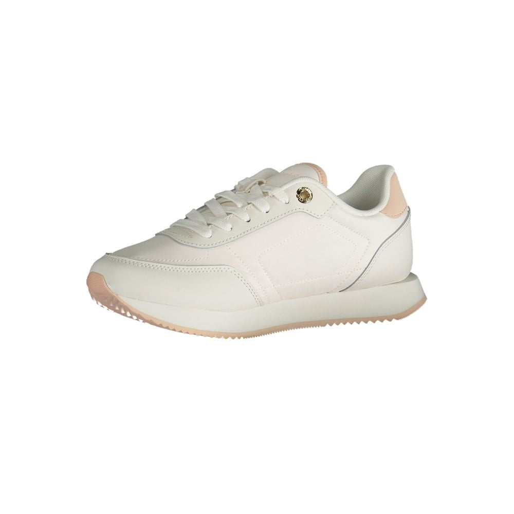 Baskets blanches en polyester Tommy Hilfiger