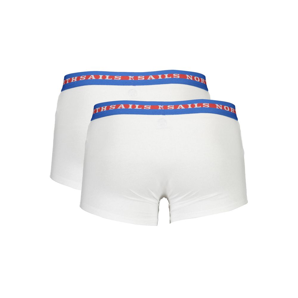 Boxer homme en coton blanc North Sails