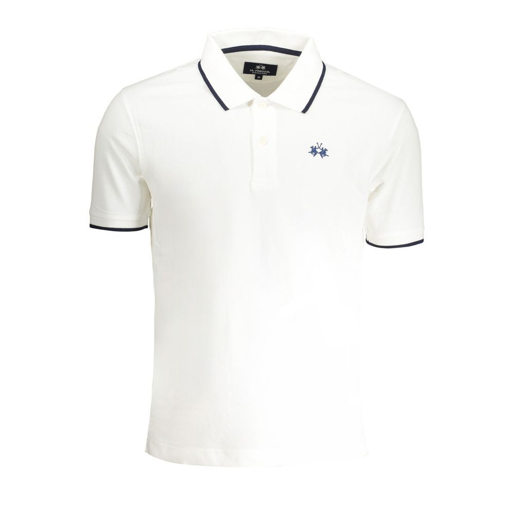 Polo homme en coton blanc La Martina