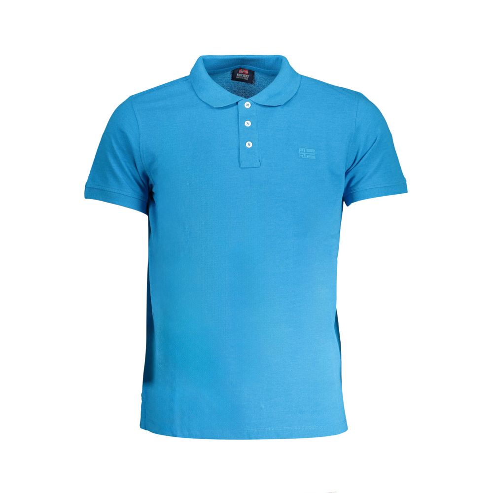 Polo bleu en coton Norvège 1963