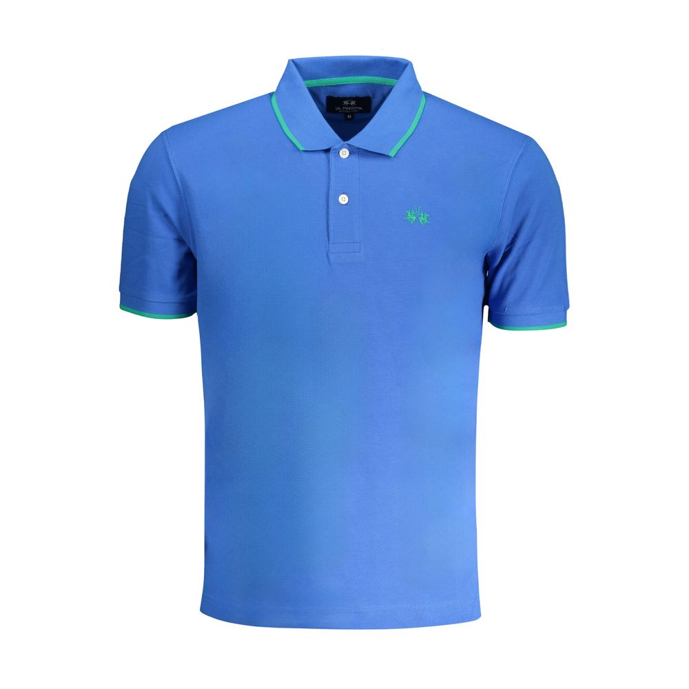 Polo La Martina en coton bleu