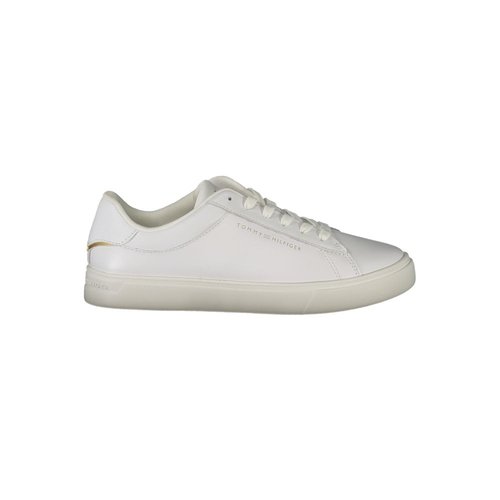 Baskets Tommy Hilfiger blanches en polyéthylène pour femme