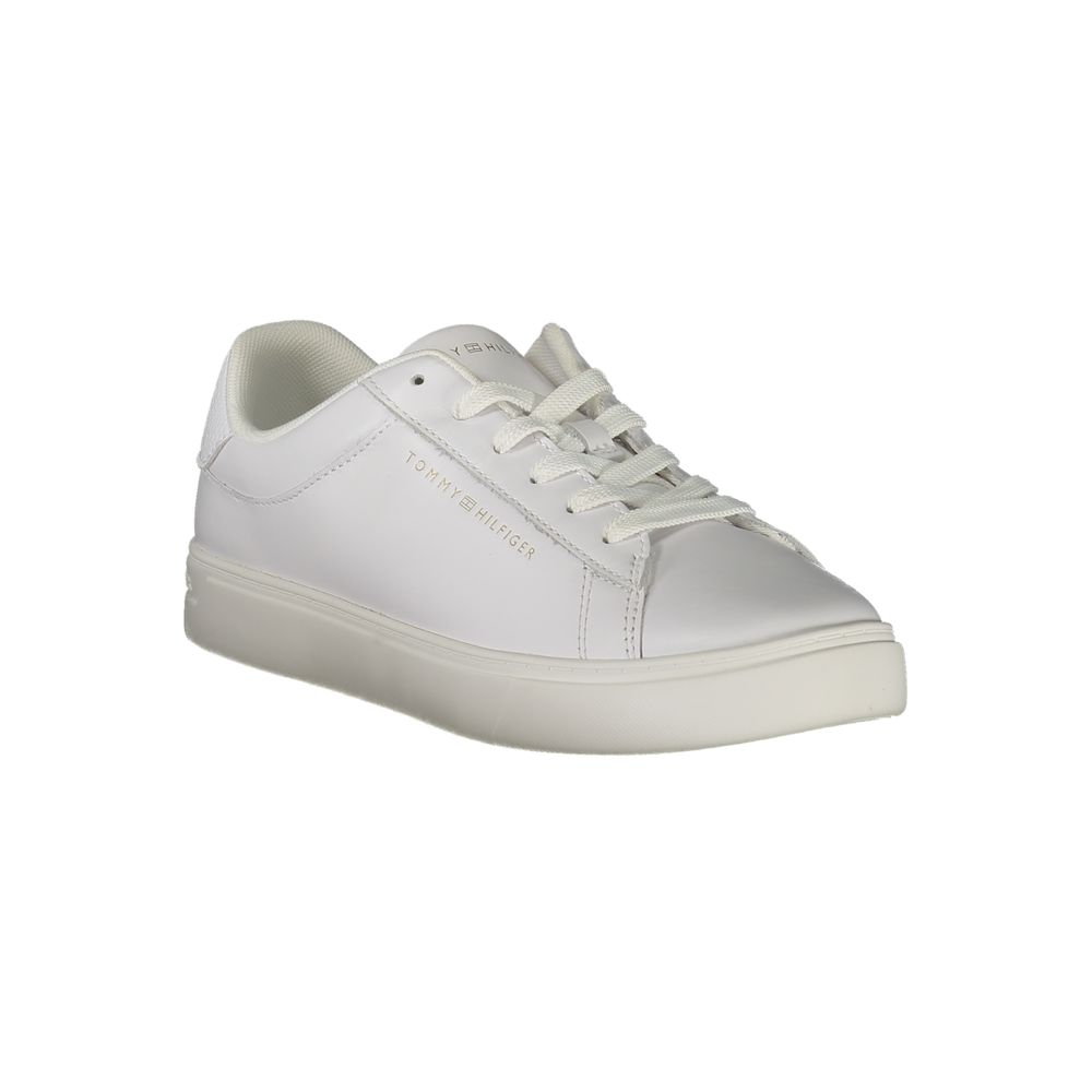 Baskets Tommy Hilfiger blanches en polyéthylène pour femme
