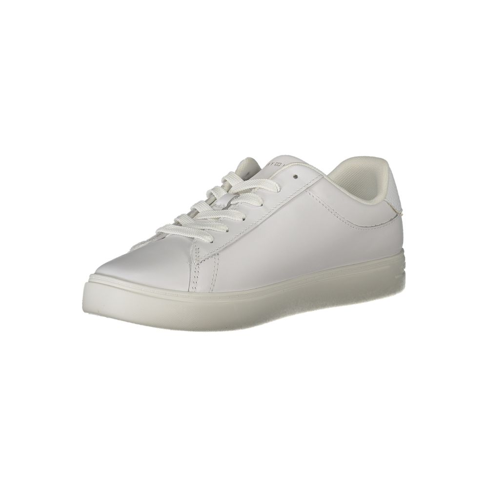 Baskets Tommy Hilfiger blanches en polyéthylène pour femme