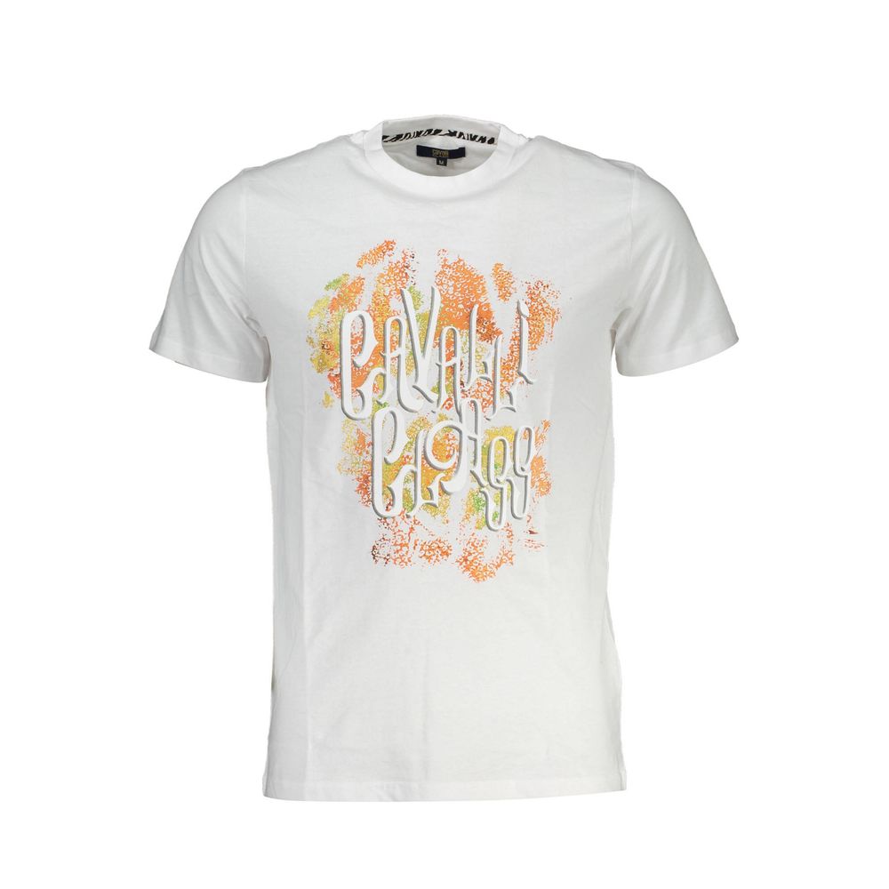 T-shirt Cavalli Class en coton blanc pour homme