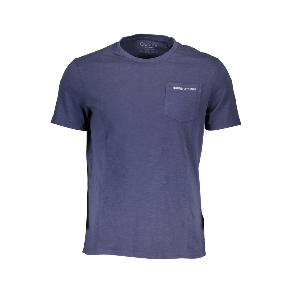 T-shirt Guess Jeans bleu en coton pour homme