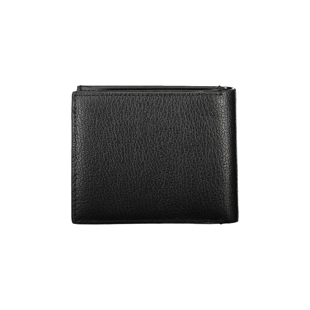 Portefeuille en cuir noir Calvin Klein