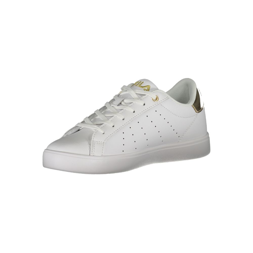 Baskets Fila à lacets de luxe avec accents dorés