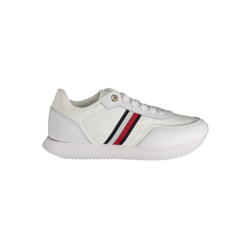 Baskets blanches en polyester Tommy Hilfiger