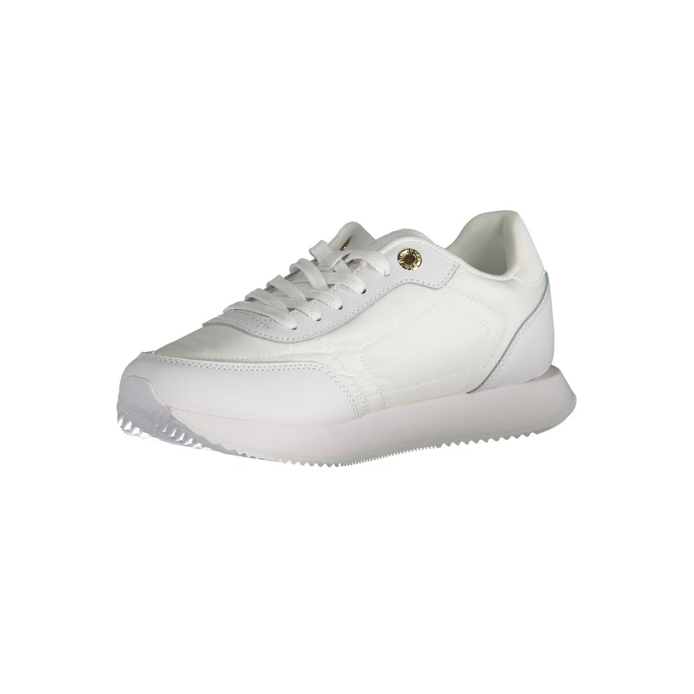 Baskets blanches en polyester Tommy Hilfiger