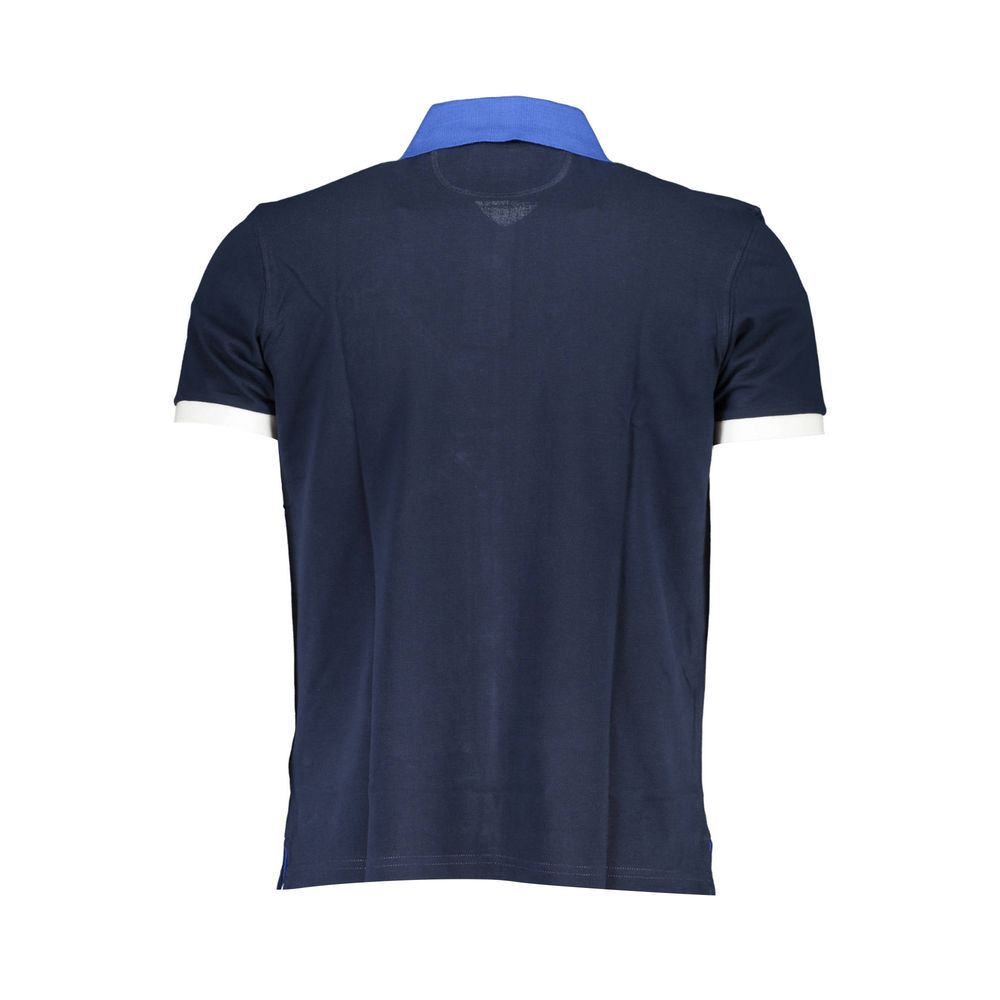 Polo homme en coton bleu La Martina