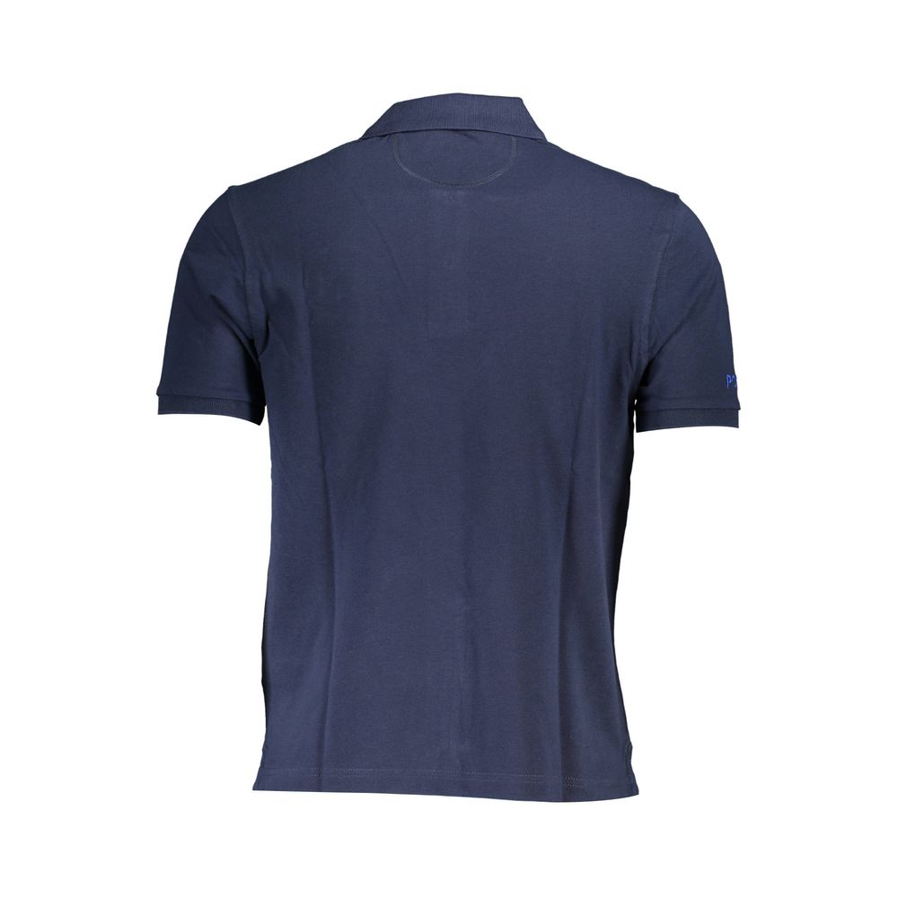 Polo homme en coton bleu La Martina