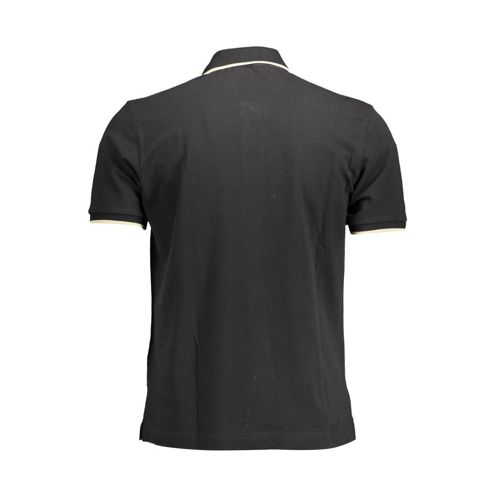 Polo homme en coton noir La Martina