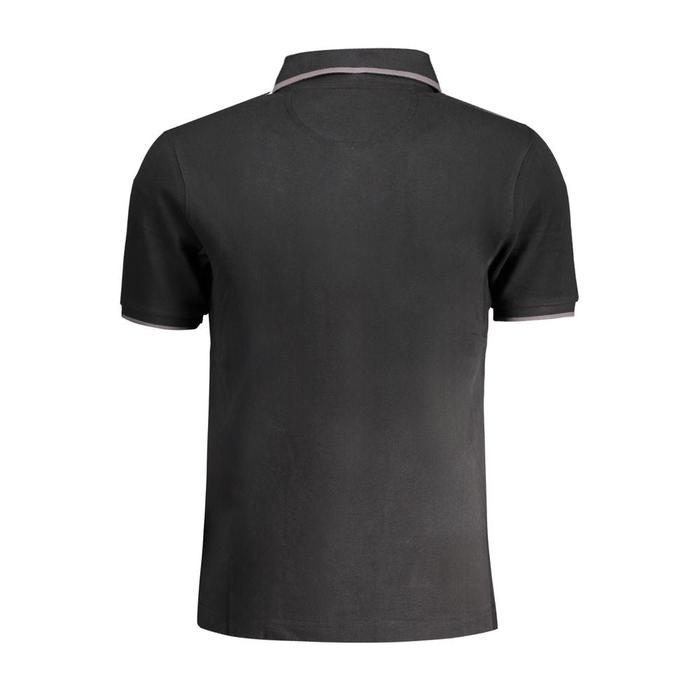 Polo homme en coton noir La Martina