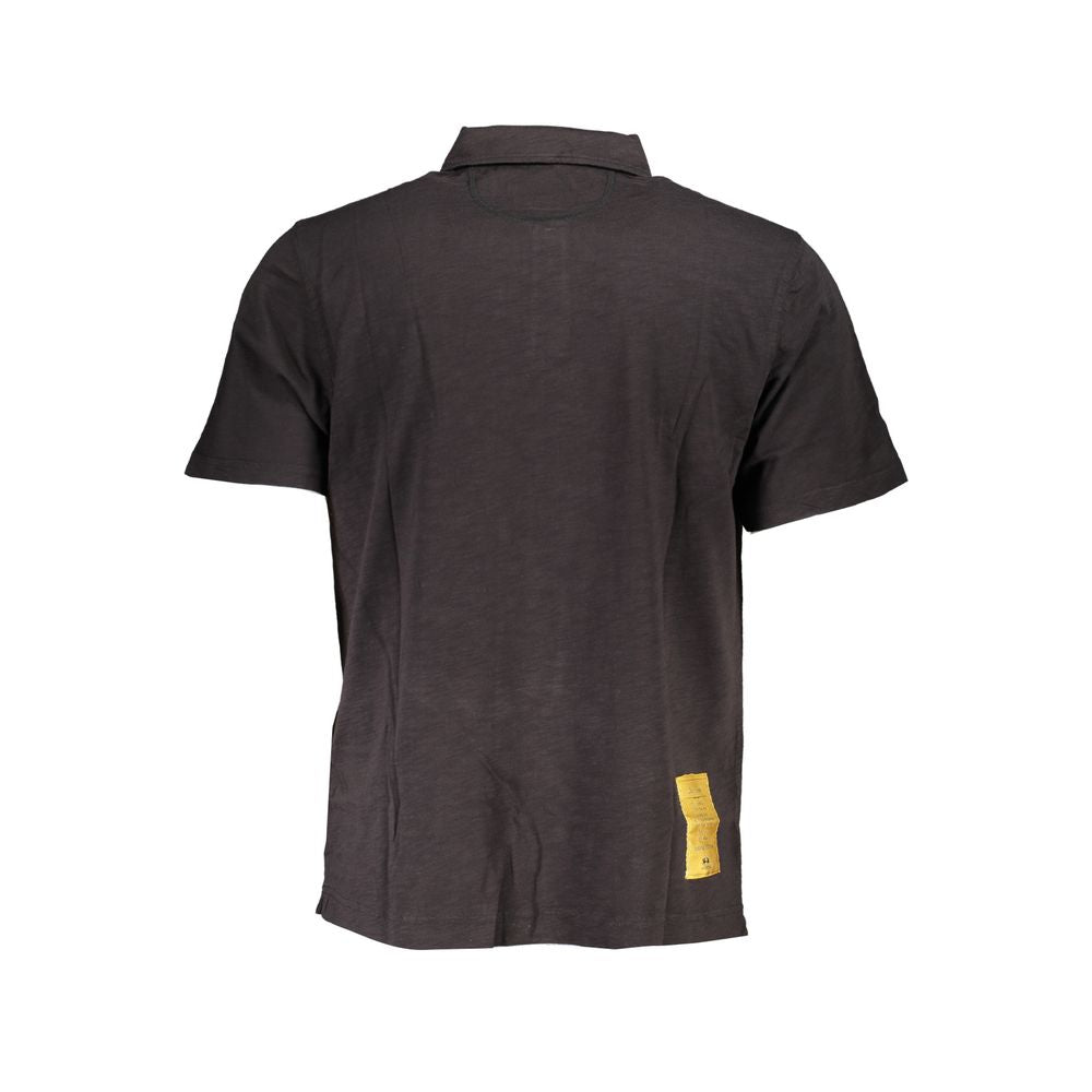 Polo élégant en coton noir La Martina, coupe classique
