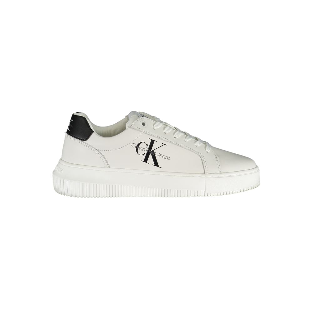 Baskets Calvin Klein Eco-Chic blanches à détails contrastés