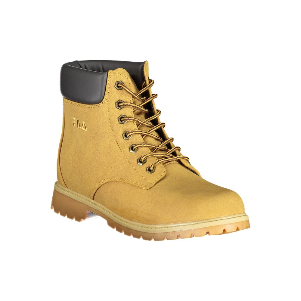 Bottines à lacets contrastées jaune vif Fila