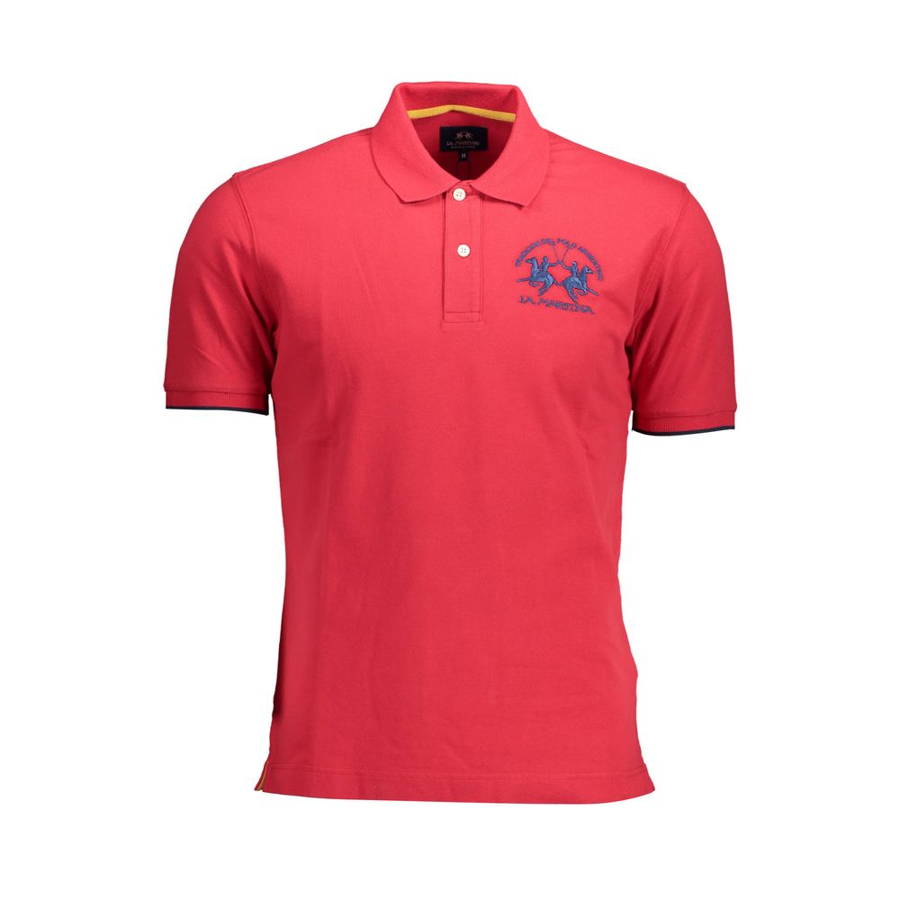 Polo rose élégant La Martina : luxe décontracté pour homme