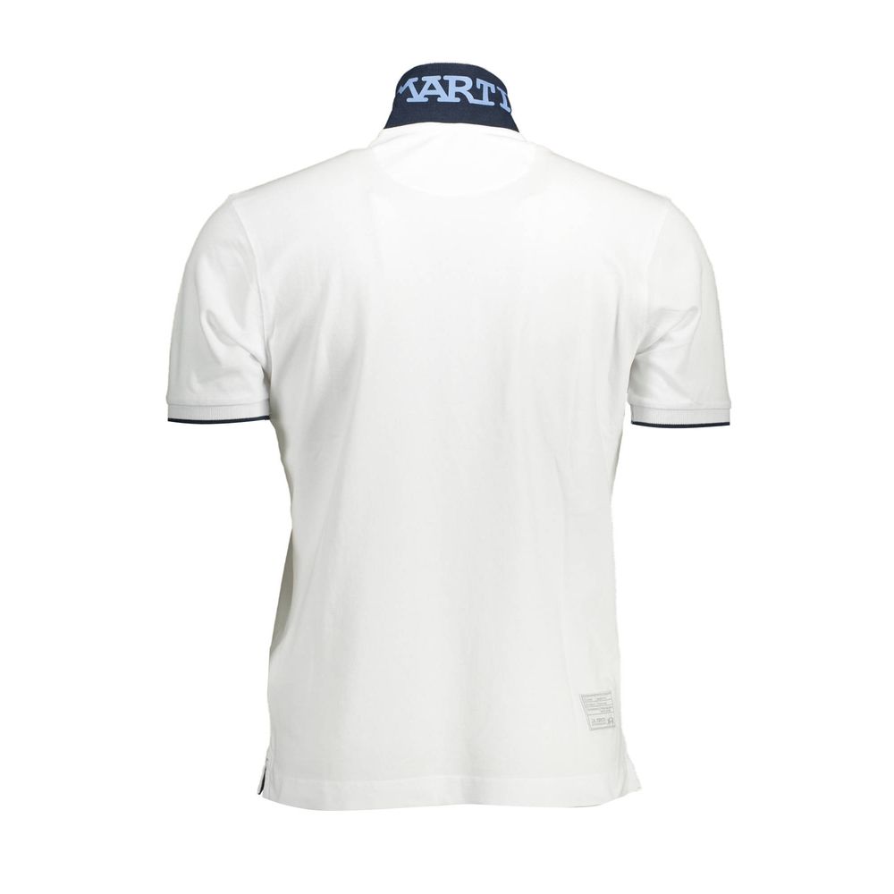 Polo blanc élégant à manches courtes La Martina pour homme