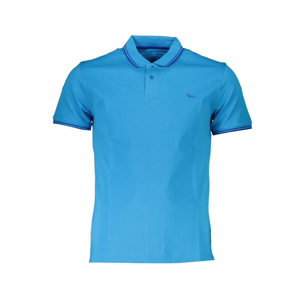 Polo homme en coton bleu clair Harmont &amp; Blaine