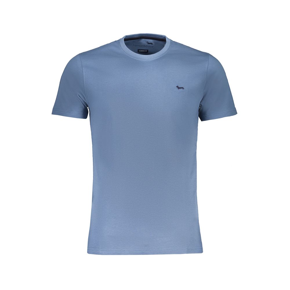 T-shirt en coton bleu Harmont &amp; Blaine