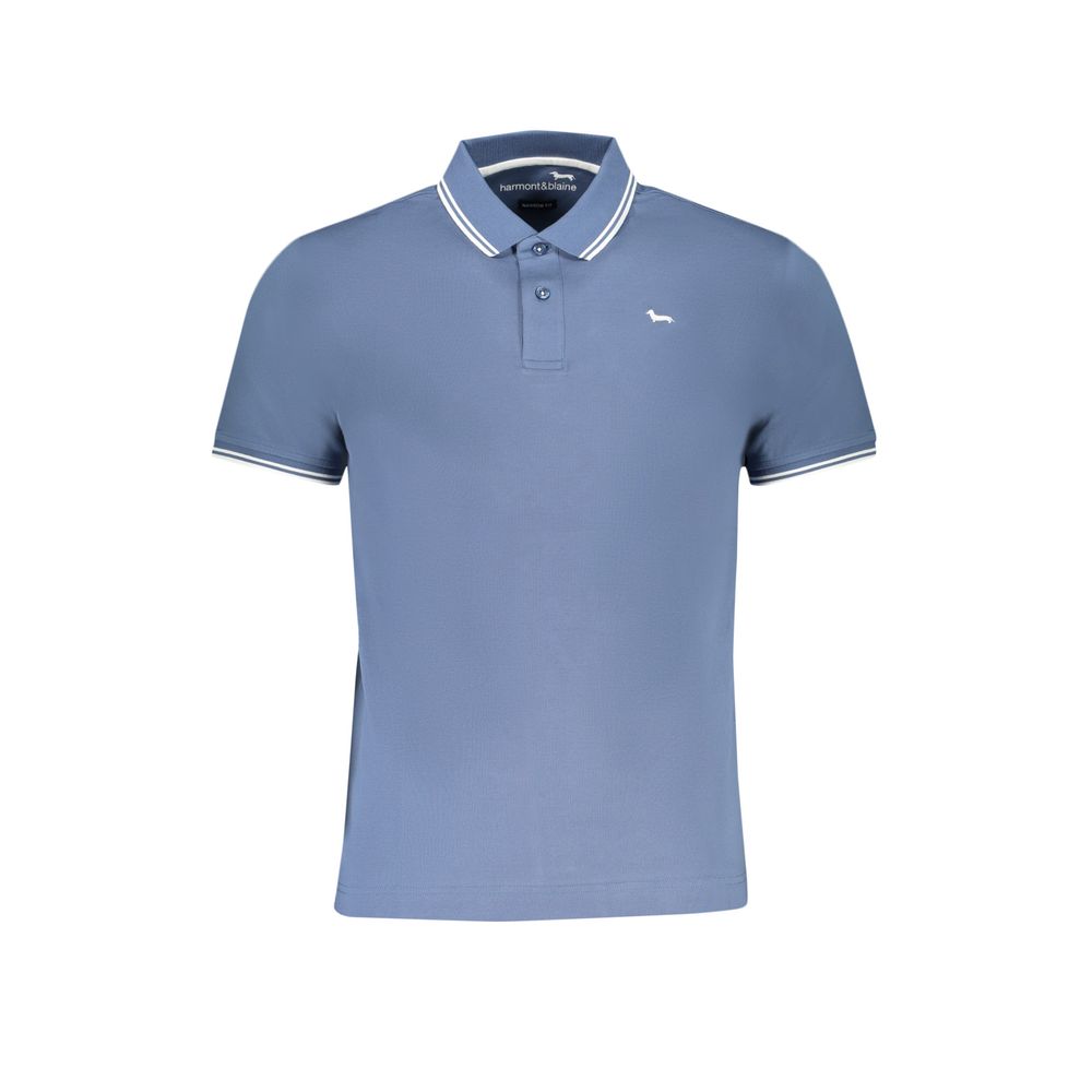 Polo en coton bleu Harmont &amp; Blaine