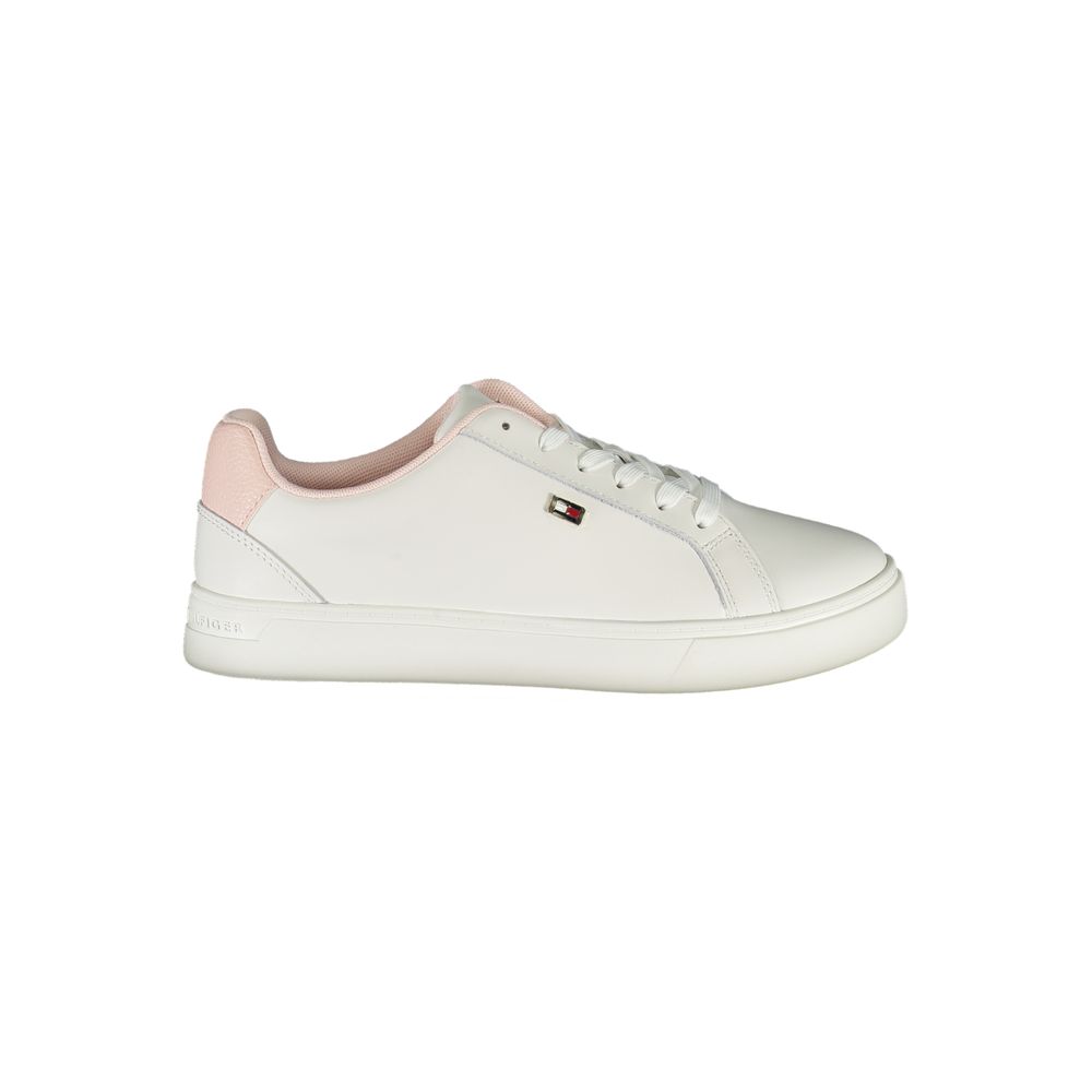 Baskets blanches en polyester Tommy Hilfiger