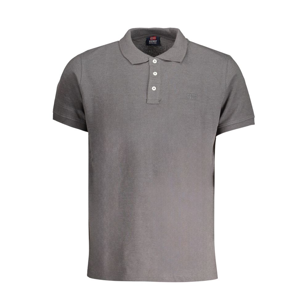 Polo homme en coton marron Norvège 1963
