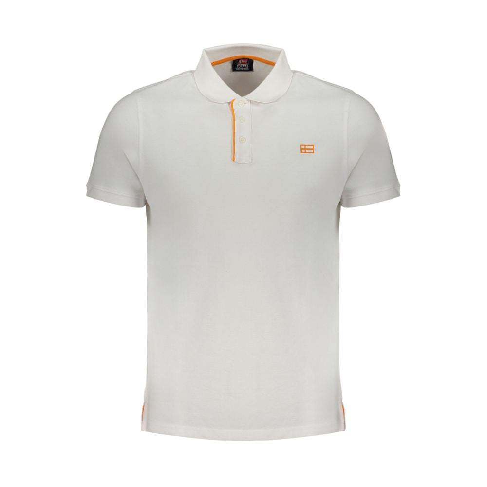 Polo blanc en coton Norvège 1963
