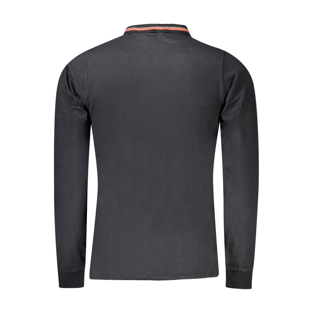 Polo homme en coton noir Norvège 1963