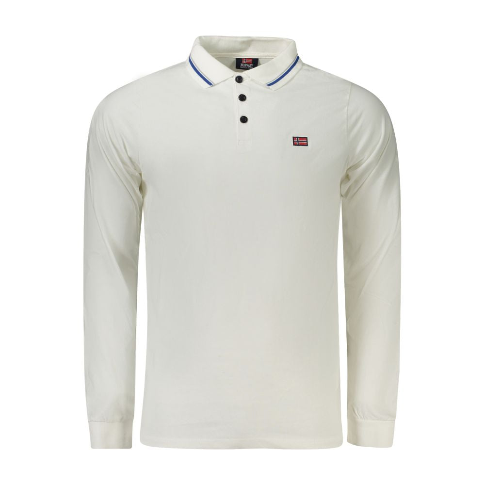 Polo homme en coton blanc Norvège 1963
