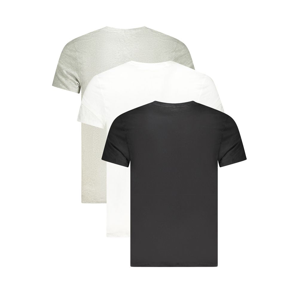 T-shirt gris en coton pour homme Calvin Klein
