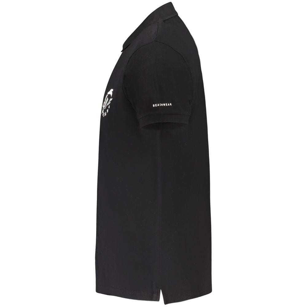 Polo Trussardi en coton noir pour homme