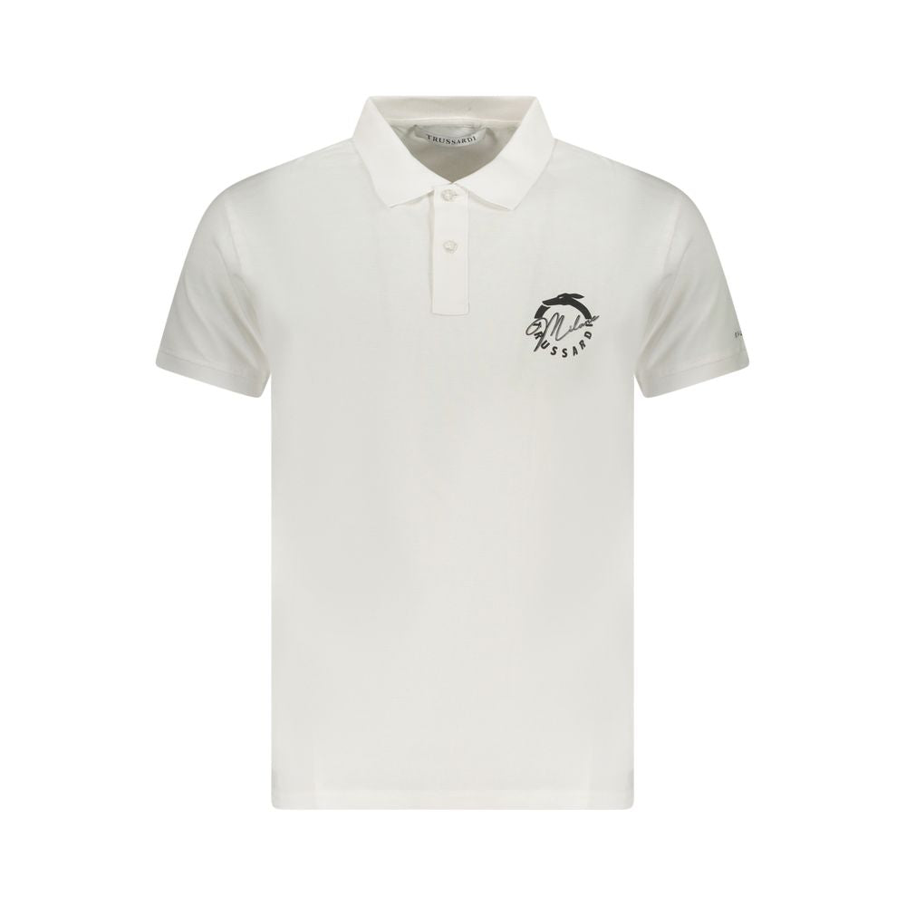Polo Trussardi en coton blanc pour homme