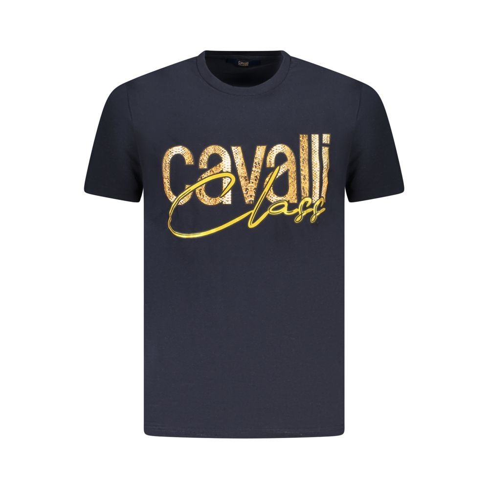T-shirt Cavalli Class en coton bleu pour homme