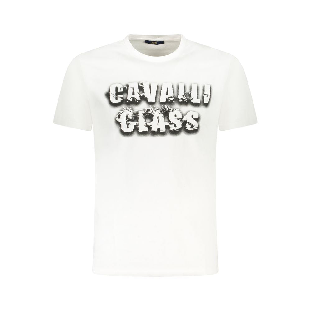 T-shirt Cavalli Class en coton blanc pour homme