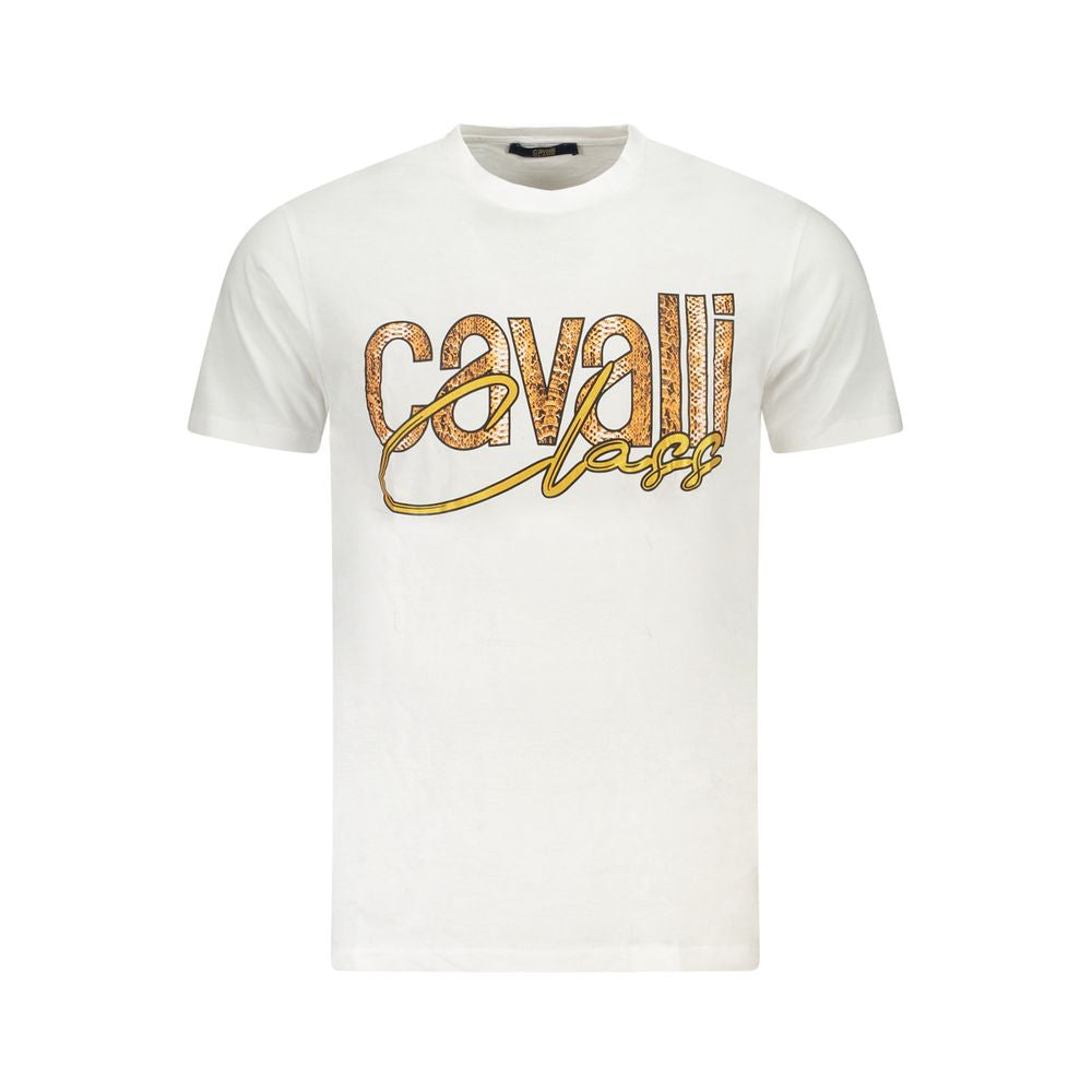 T-shirt Cavalli Class en coton blanc pour homme