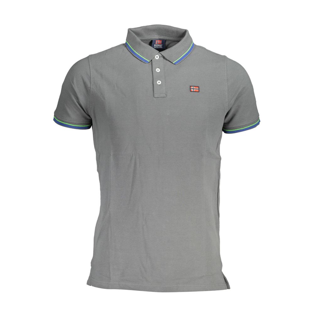 Polo homme en coton marron Norvège 1963