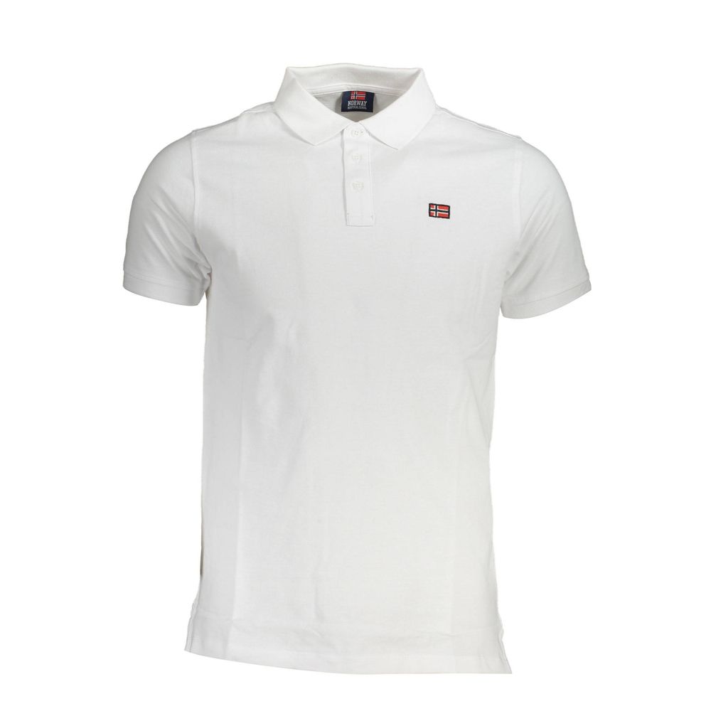 Polo homme en coton blanc Norvège 1963