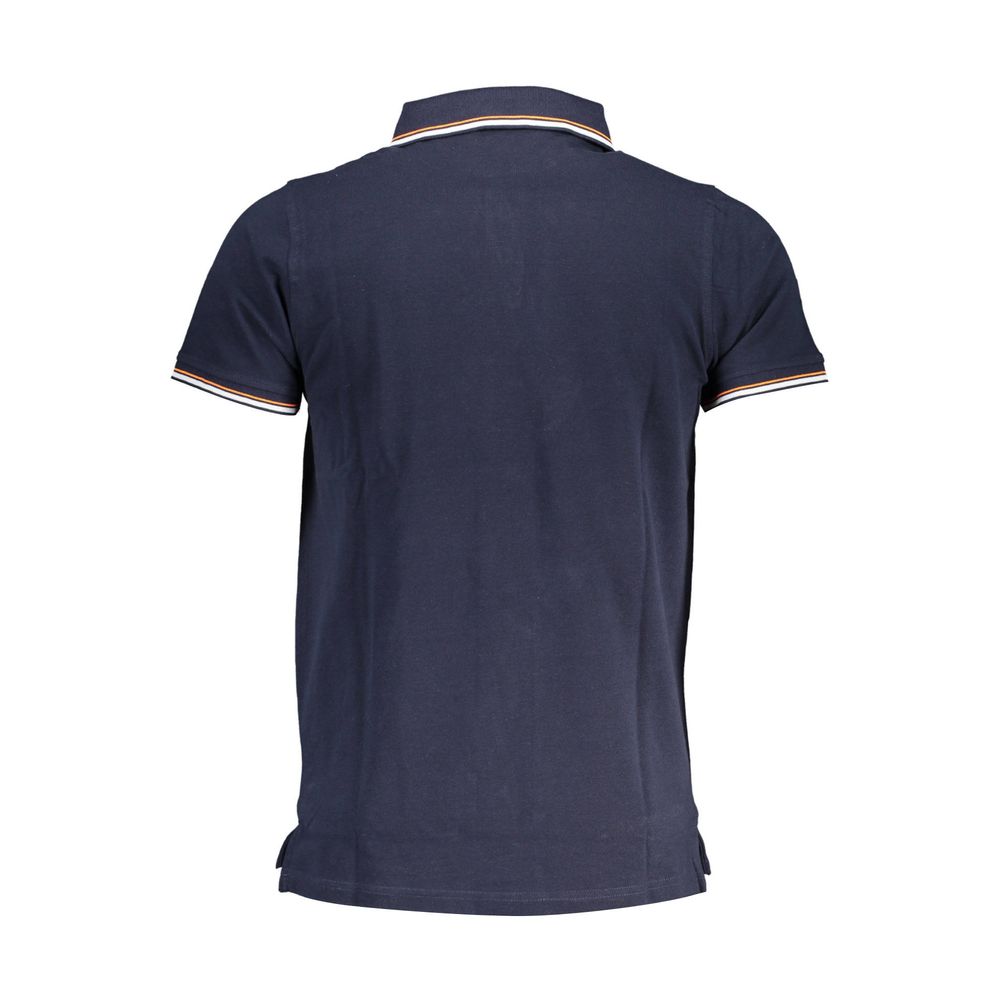 Polo bleu en coton pour homme, Norvège 1963
