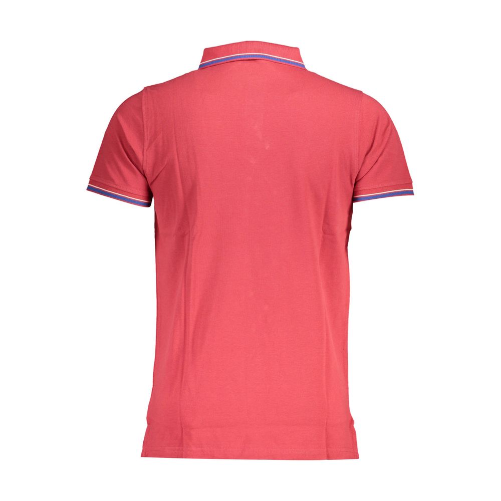 Polo rouge en coton pour homme, Norvège 1963
