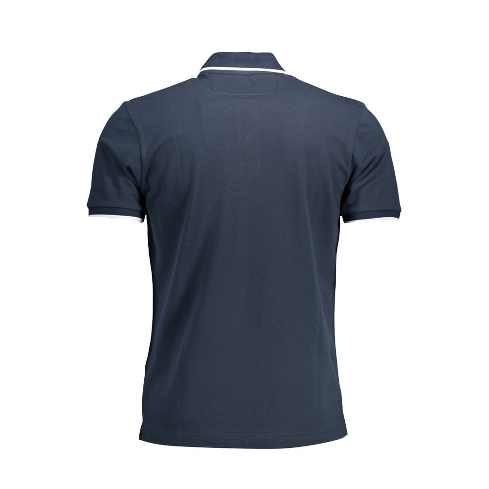 Polo homme en coton bleu La Martina