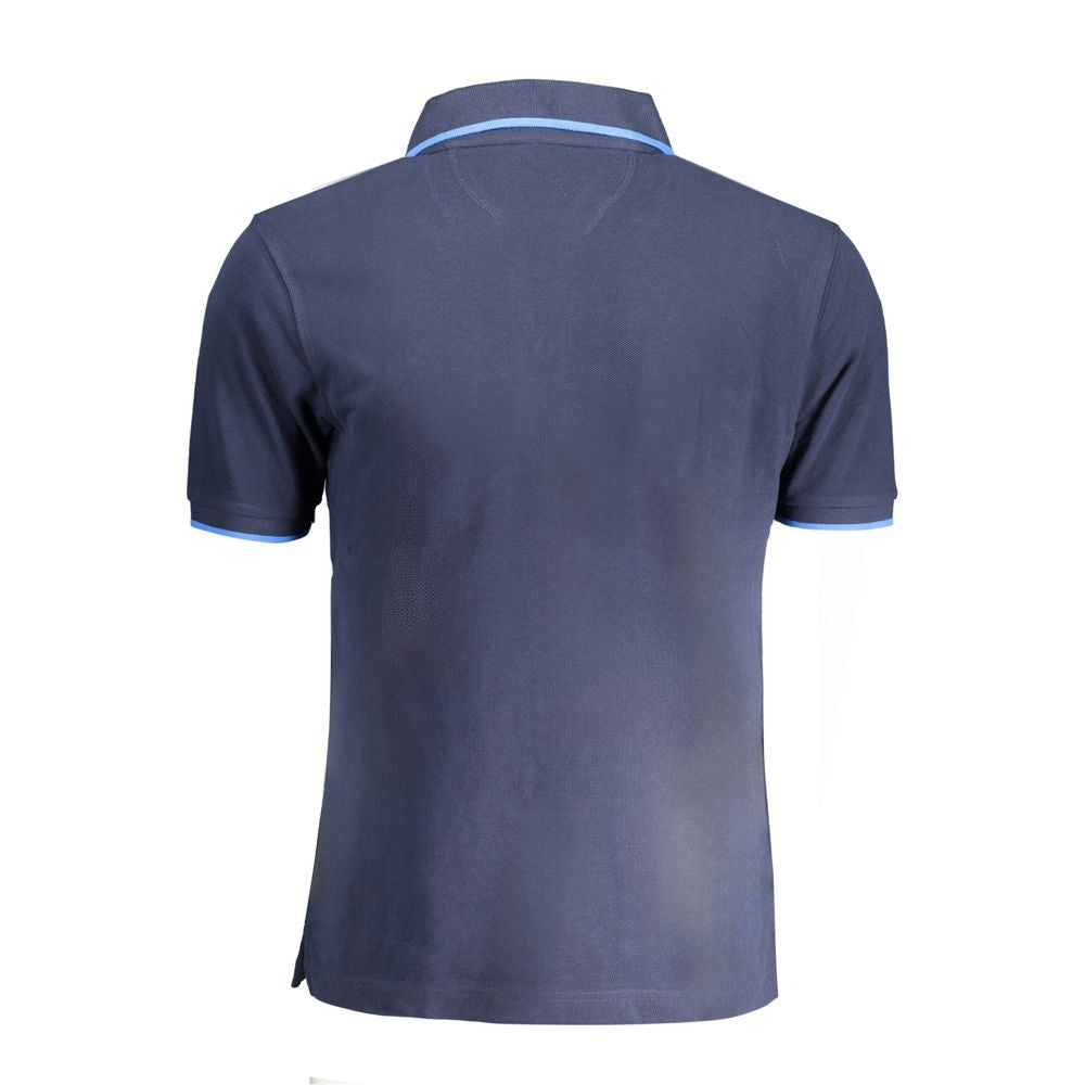 Polo homme en coton bleu La Martina