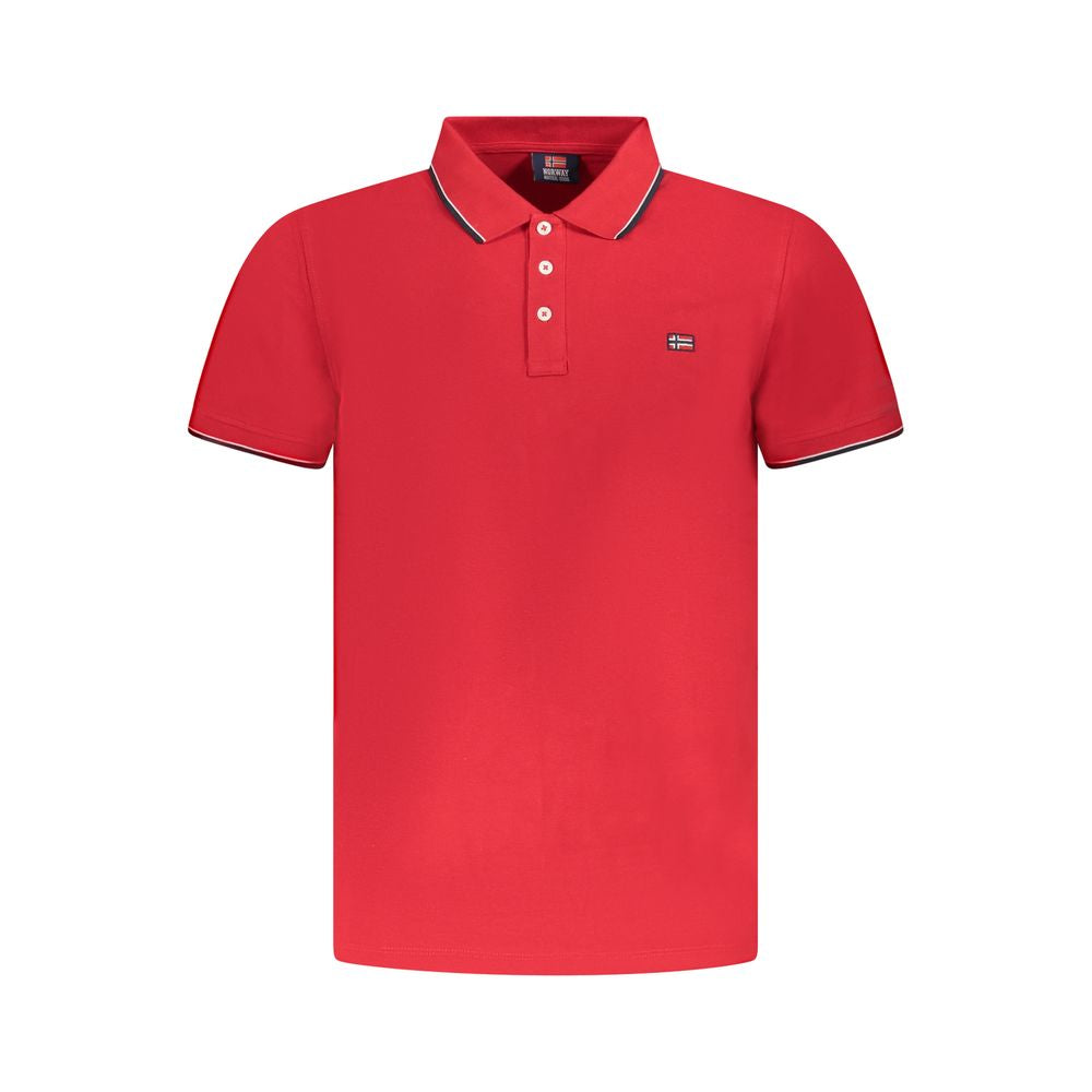 Polo rouge en coton Norvège 1963